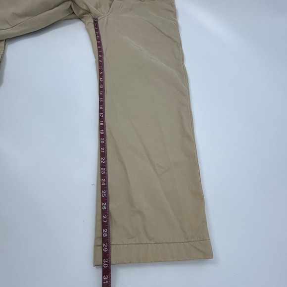 L.L. Bean Flannel Lined Chino Pants Men's 38x30 Khaki Buffalo Plaid Standard Fit - Picture 8 of 11